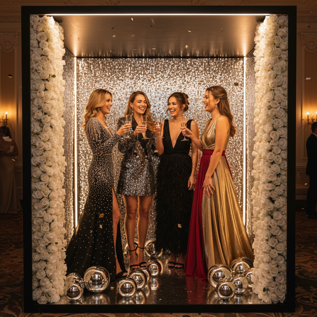 Luxury birthday party photo booth Louisville